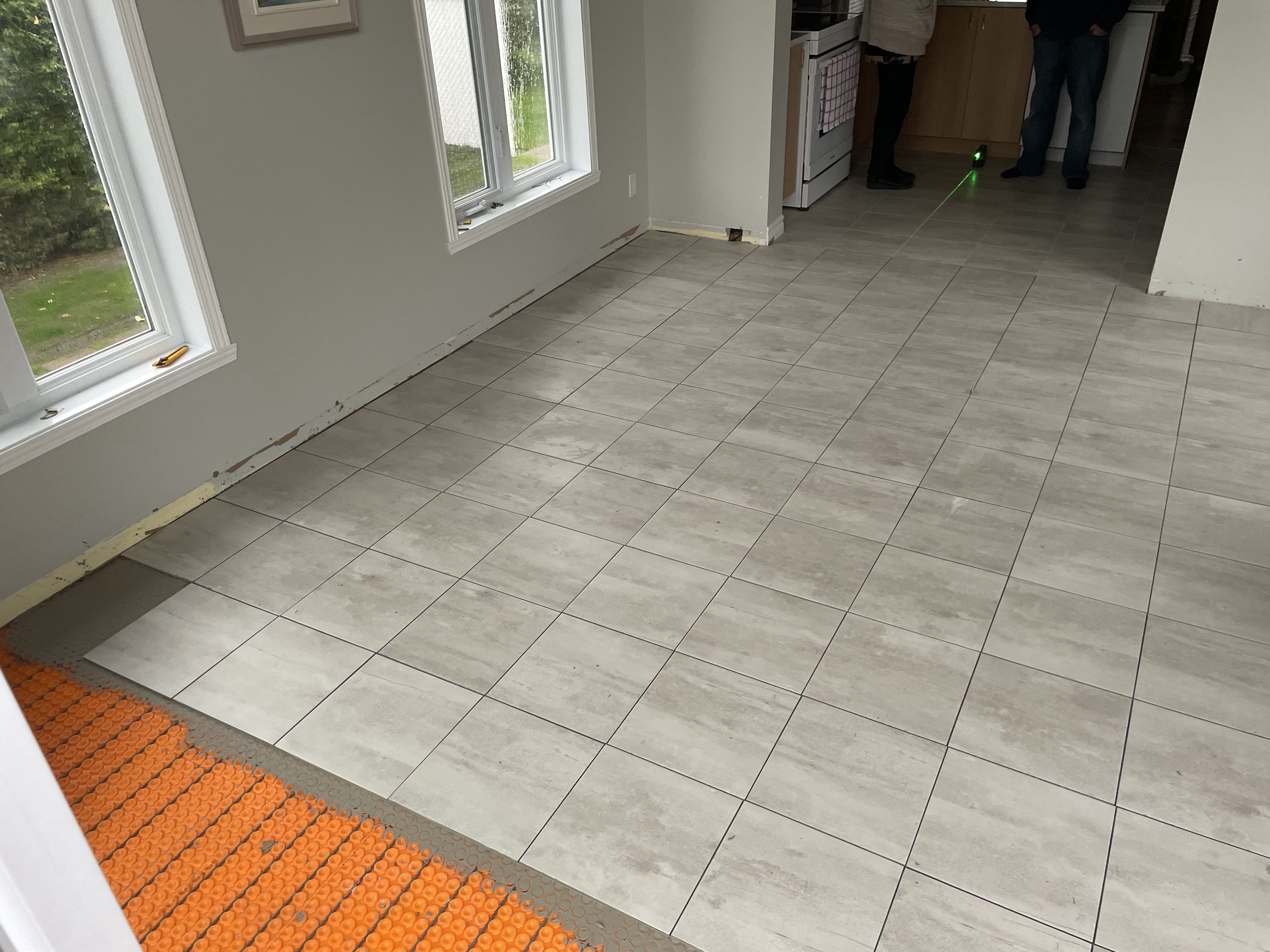 Plancher en céramique